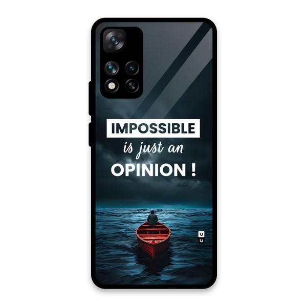 Just An Opinion Glass Back Case for Xiaomi 11i 5G