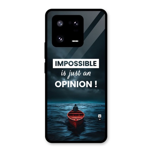 Just An Opinion Glass Back Case for Xiaomi 13 Pro