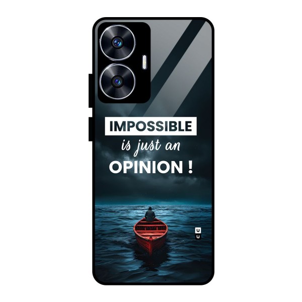 Just An Opinion Glass Back Case for realme C55