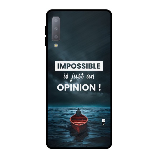 Just An Opinion Metal Back Case for Galaxy A7 (2018)