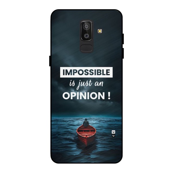 Just An Opinion Metal Back Case for Galaxy J8