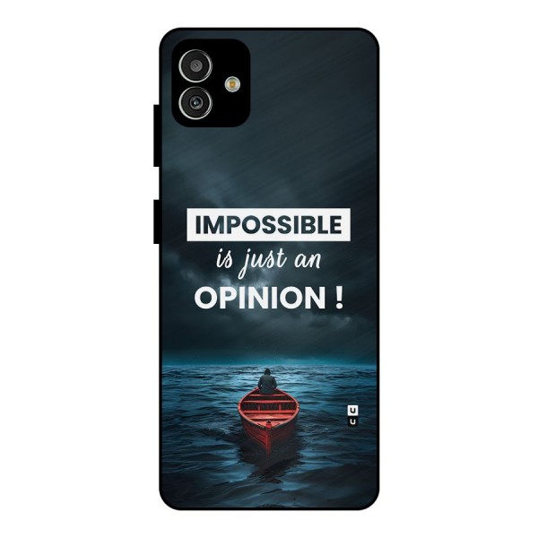 Just An Opinion Metal Back Case for Galaxy M13 5G