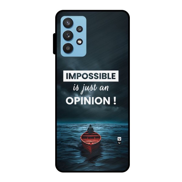 Just An Opinion Metal Back Case for Galaxy M32 5G