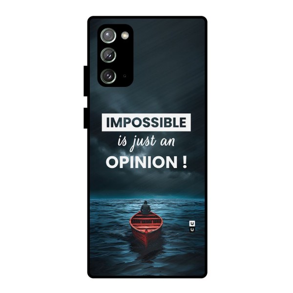 Just An Opinion Metal Back Case for Galaxy Note 20