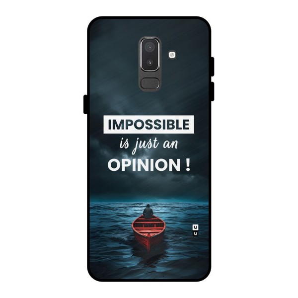 Just An Opinion Metal Back Case for Galaxy On8 (2018)