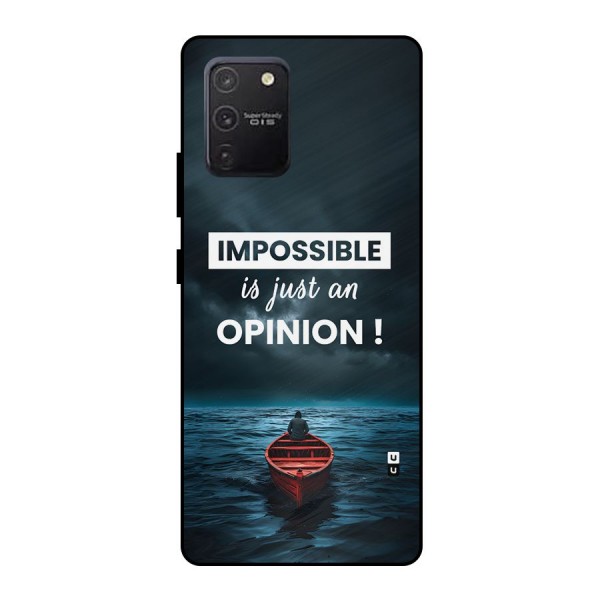 Just An Opinion Metal Back Case for Galaxy S10 Lite