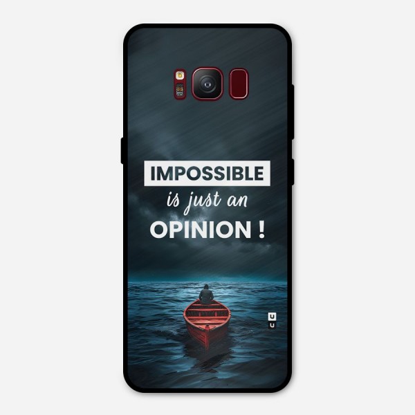 Just An Opinion Metal Back Case for Galaxy S8