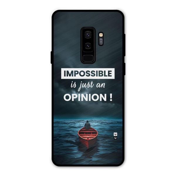 Just An Opinion Metal Back Case for Galaxy S9 Plus