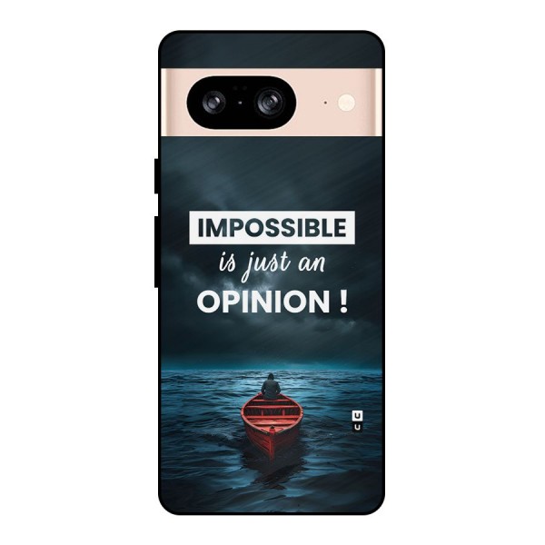 Just An Opinion Metal Back Case for Google Pixel 8