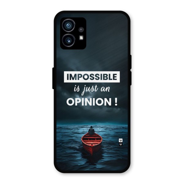 Just An Opinion Metal Back Case for Nothing Phone 1