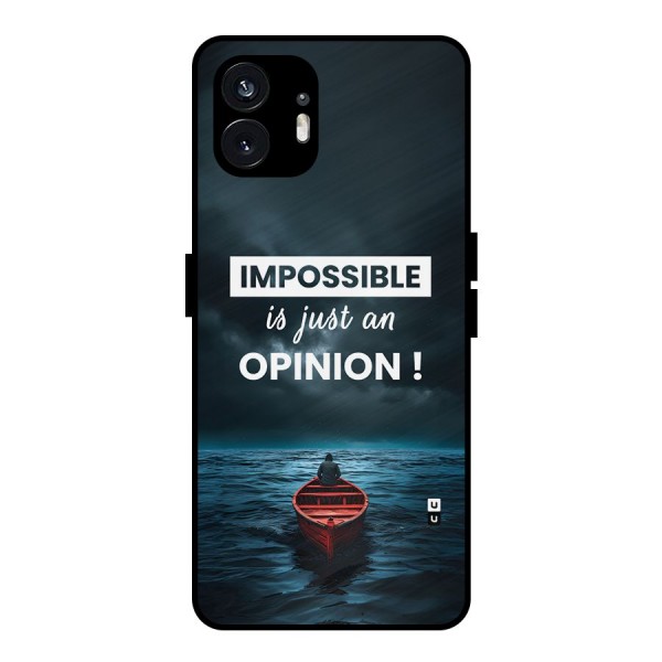 Just An Opinion Metal Back Case for Nothing Phone 2