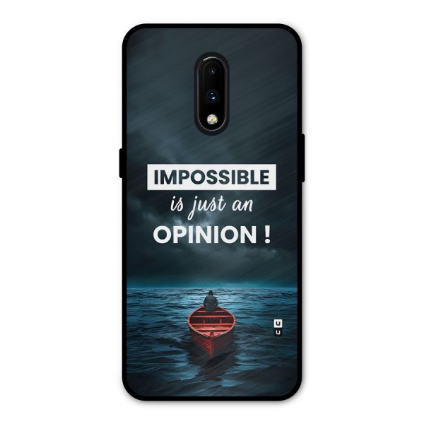 Just An Opinion Metal Back Case for OnePlus 7