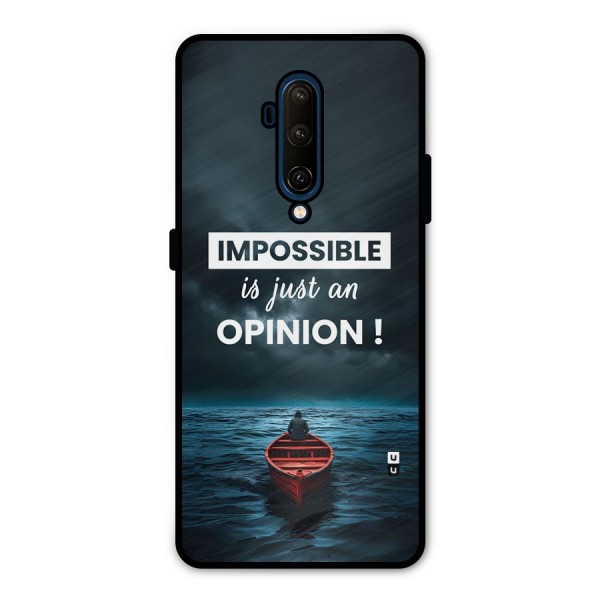 Just An Opinion Metal Back Case for OnePlus 7T Pro