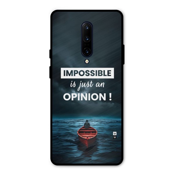 Just An Opinion Metal Back Case for OnePlus 7 Pro