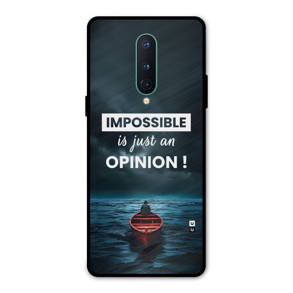 Just An Opinion Metal Back Case for OnePlus 8