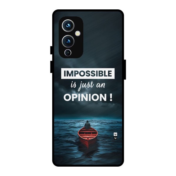 Just An Opinion Metal Back Case for OnePlus 9