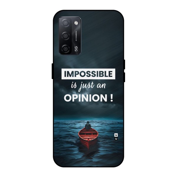 Just An Opinion Metal Back Case for Oppo A53s 5G