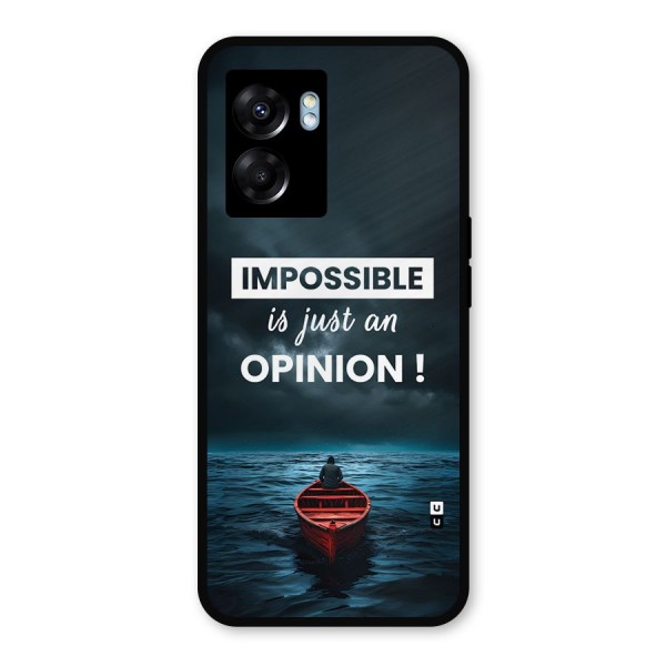 Just An Opinion Metal Back Case for Oppo K10 (5G)