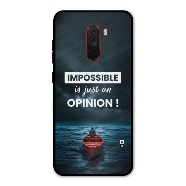 Just An Opinion Metal Back Case for Poco F1