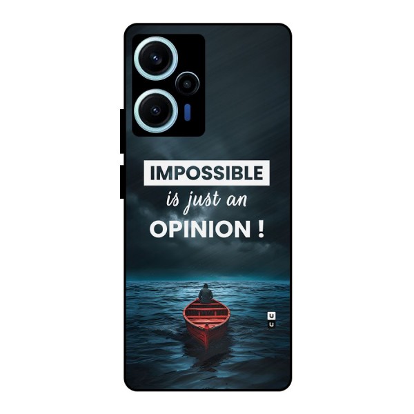 Just An Opinion Metal Back Case for Poco F5