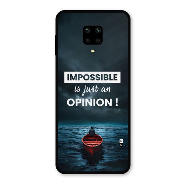 Just An Opinion Metal Back Case for Poco M2