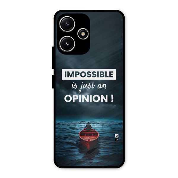 Just An Opinion Metal Back Case for Poco M6 Pro