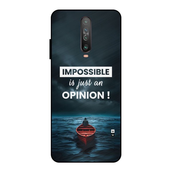 Just An Opinion Metal Back Case for Poco X2