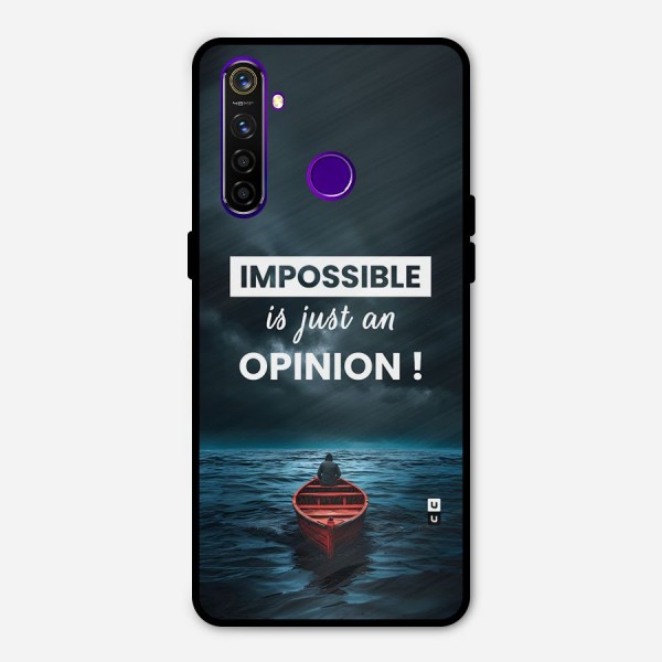 Just An Opinion Metal Back Case for Realme 5 Pro