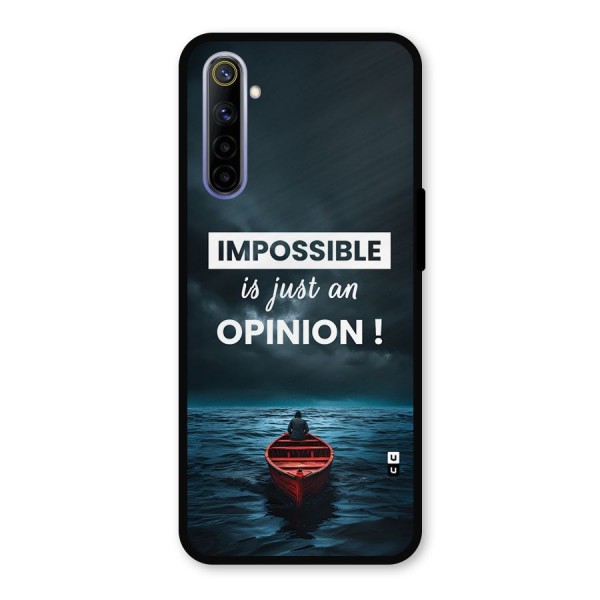 Just An Opinion Metal Back Case for Realme 6