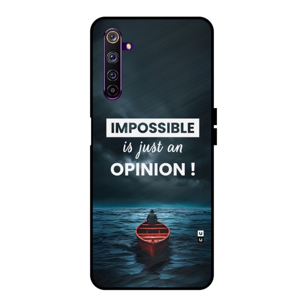 Just An Opinion Metal Back Case for Realme 6 Pro