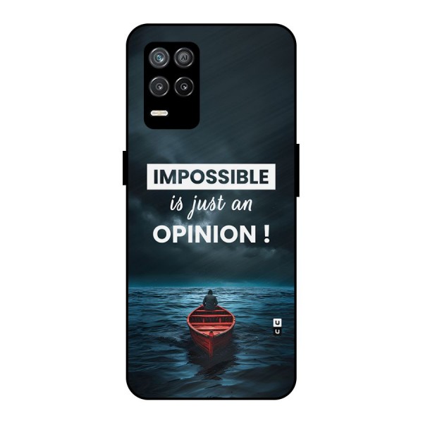 Just An Opinion Metal Back Case for Realme 8 5G