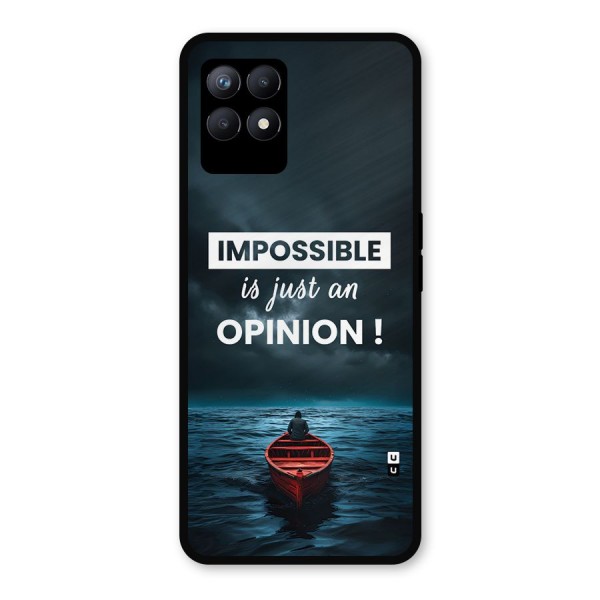 Just An Opinion Metal Back Case for Realme 8i