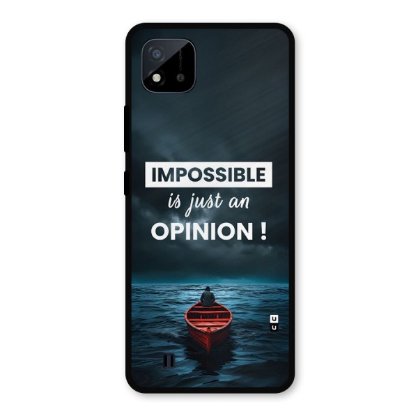 Just An Opinion Metal Back Case for Realme C11 2021