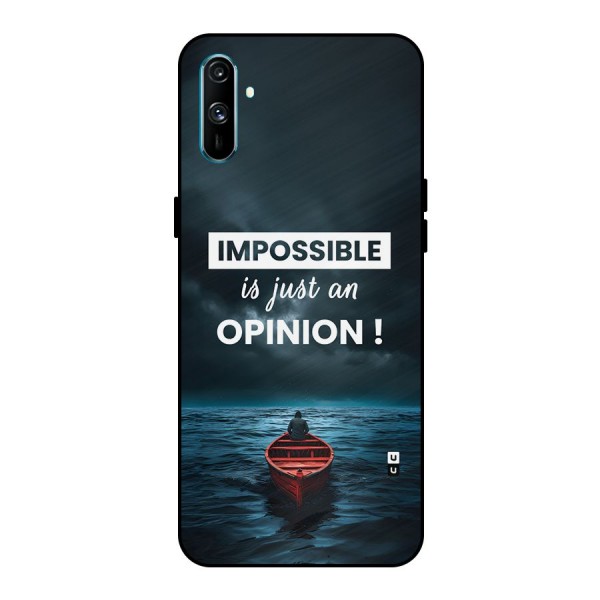 Just An Opinion Metal Back Case for Realme C3