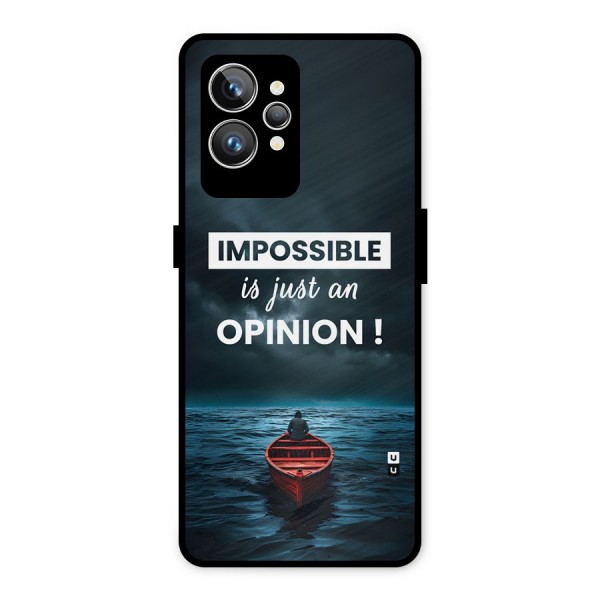 Just An Opinion Metal Back Case for Realme GT2 Pro