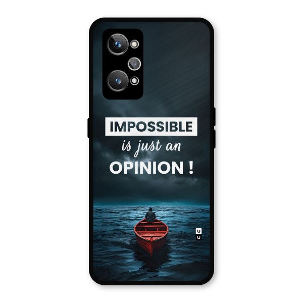 Just An Opinion Metal Back Case for Realme GT 2