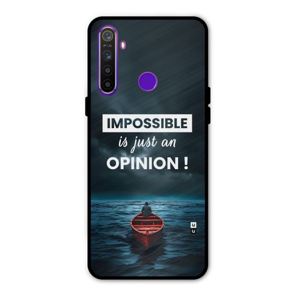 Just An Opinion Metal Back Case for Realme Narzo 10