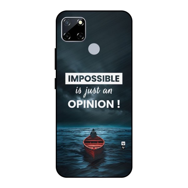 Just An Opinion Metal Back Case for Realme Narzo 20