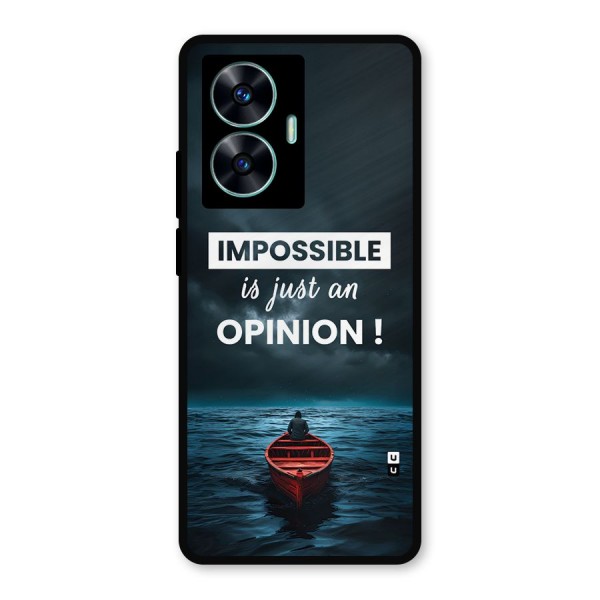 Just An Opinion Metal Back Case for Realme Narzo N55