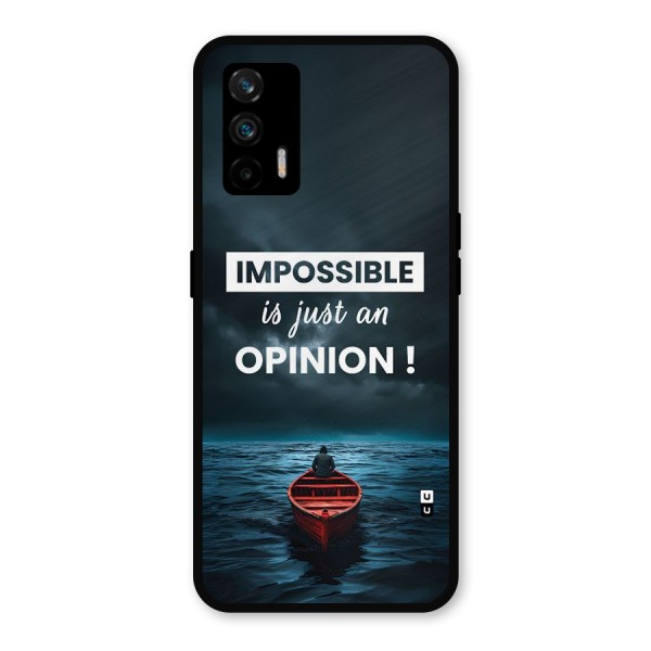 Just An Opinion Metal Back Case for Realme X7 Max