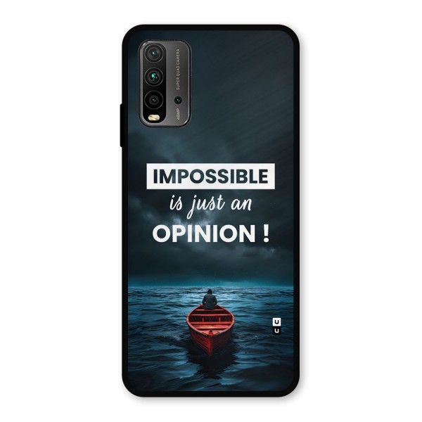 Just An Opinion Metal Back Case for Redmi 9 Power