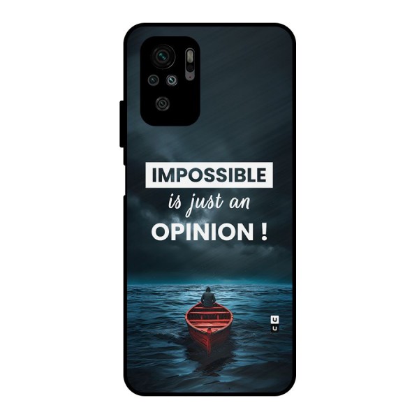 Just An Opinion Metal Back Case for Redmi Note 10