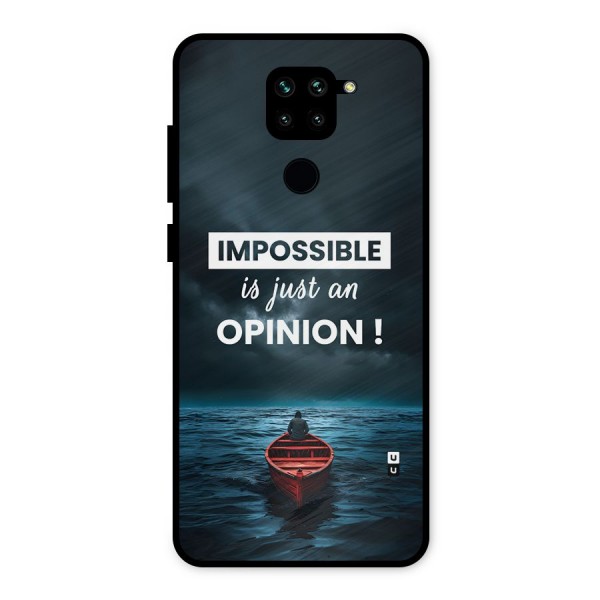 Just An Opinion Metal Back Case for Redmi Note 9