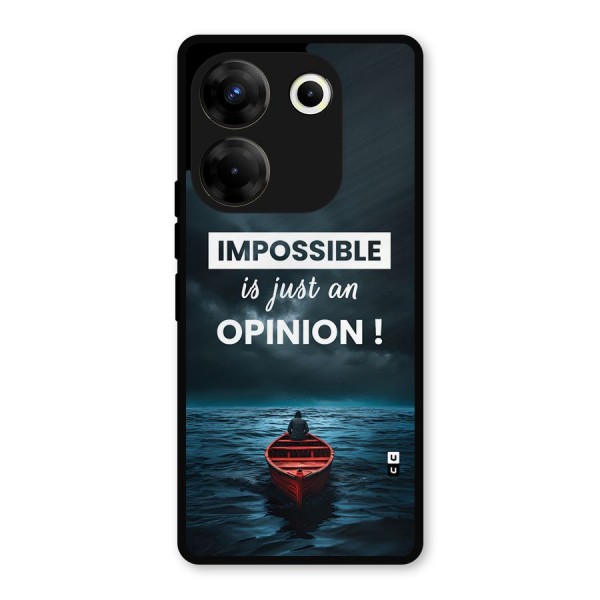 Just An Opinion Metal Back Case for Tecno Camon 20