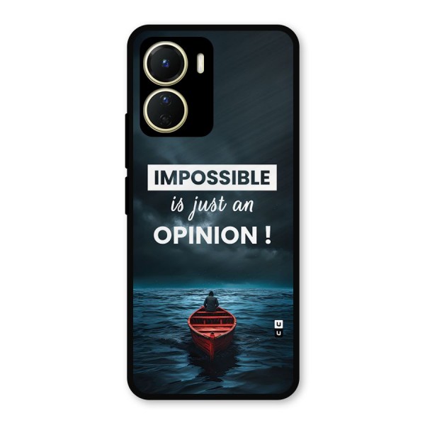 Just An Opinion Metal Back Case for Vivo T2x