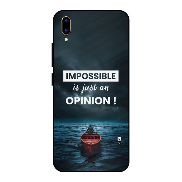 Just An Opinion Metal Back Case for Vivo V11 Pro