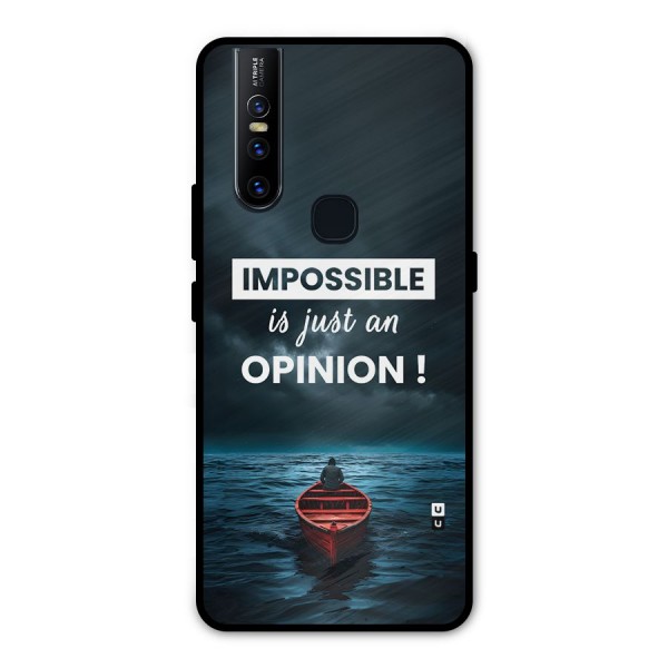 Just An Opinion Metal Back Case for Vivo V15