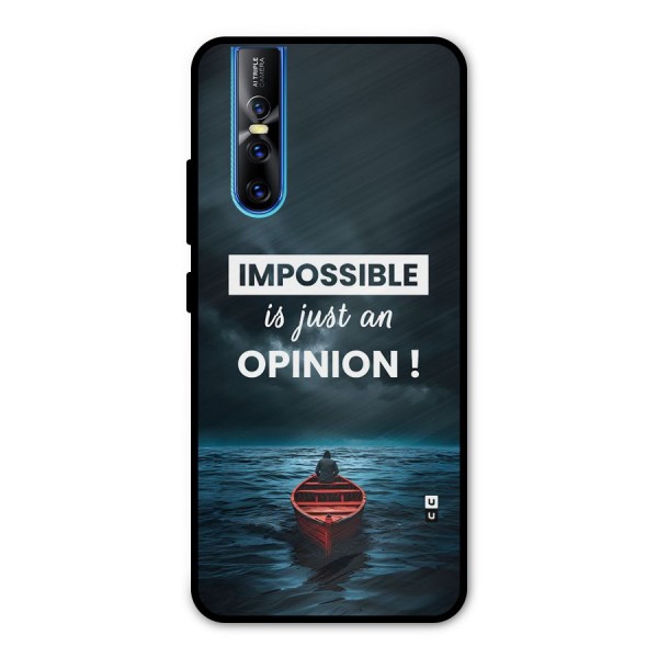 Just An Opinion Metal Back Case for Vivo V15 Pro