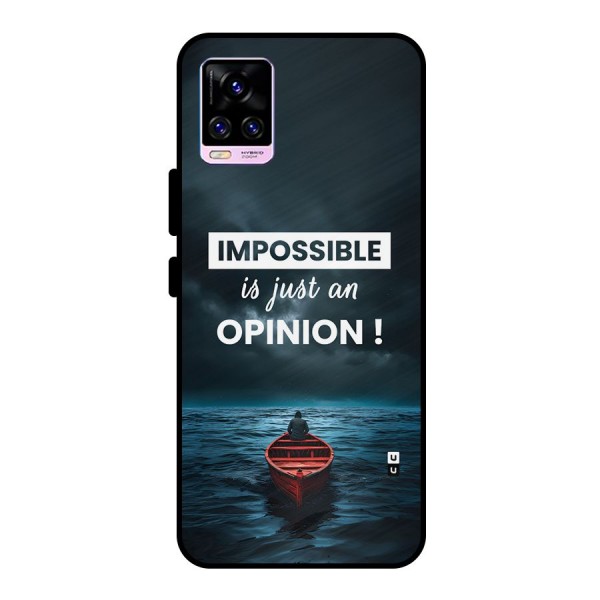 Just An Opinion Metal Back Case for Vivo V20 Pro