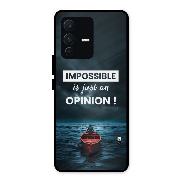 Just An Opinion Metal Back Case for Vivo V23 5G